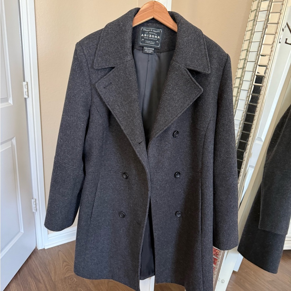 Arizona Jean Company Dark Gray Jacket Wool XL
